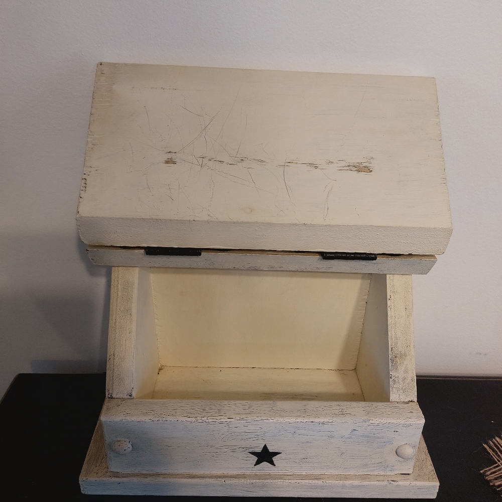 Rustic Wooden Recipe Box - Picture 8 of 9